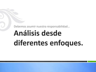 Aspectos Medio AmbientalesEl concepto "ambiente" es un complejo sistemático  de interrelaciones, muy activo, entre el espacio físico y el socio–cultural, en medio del cual está la especie humana actuando como motor de ese dinamismo.Los gobiernos juegan una función muy importante en la formulación de políticas que conlleven a una reducción de la contaminación y a la conservación de los recursos naturales y el ambiente. El crecimiento económico sin sustentabilidad ambiental y equidad social destruye y agota los recursos naturales, degrada el ambiente y la calidad de vida y genera procesos poco solidarios de distribución de la riqueza, debemos dejar atrás cualquier actitud proteccionista…