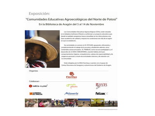 Las Comunidades Educativas Agroecológicas en Bolivia