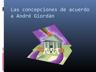 Las concepciones de acuerdo
a André Giordán
 