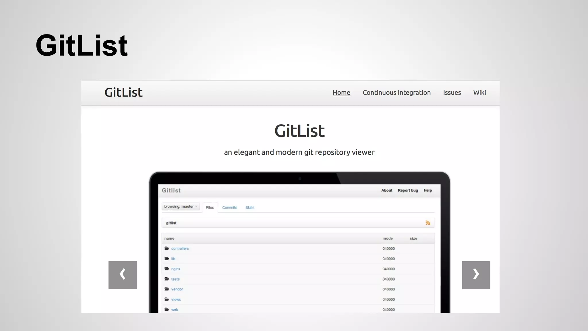 GitList 
 
