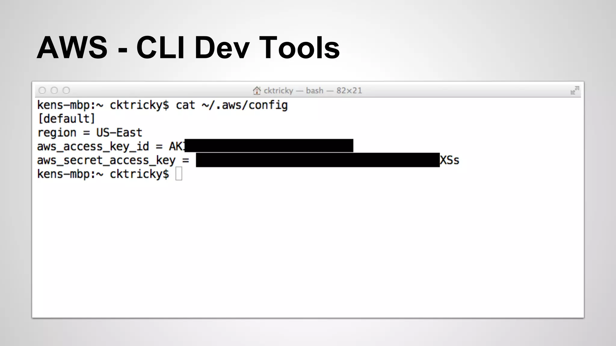AWS - CLI Dev Tools 
 