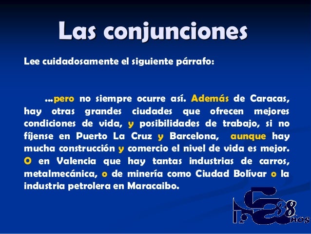 Las conjunciones