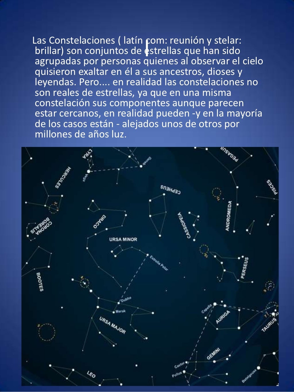 Las constelaciones