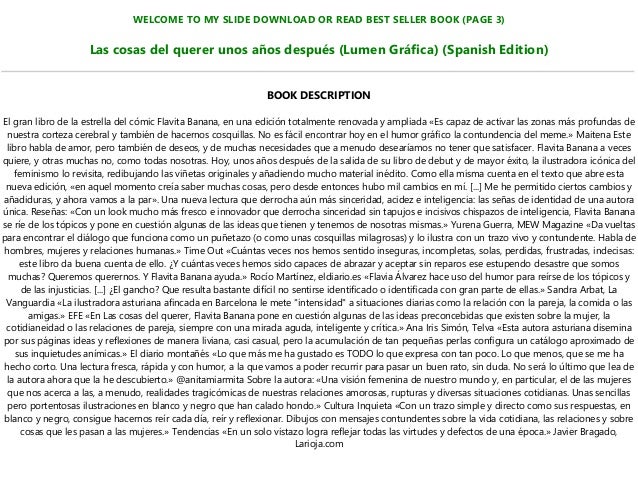 Pdf Download Las Cosas Del Querer Unos Años Después Lumen Gráfica