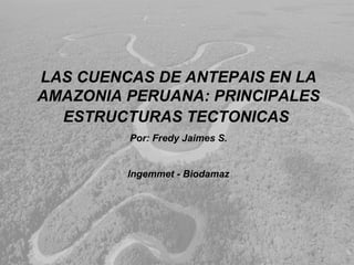 LAS CUENCAS DE ANTEPAIS EN LA
AMAZONIA PERUANA: PRINCIPALES
  ESTRUCTURAS TECTONICAS
         Por: Fredy Jaimes S.


         Ingemmet - Biodamaz
 