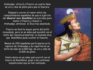 Inca General Ruminahui Las culturas precolombinas | PPTX