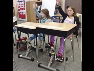 Under-desk pedals help students learn better 
 