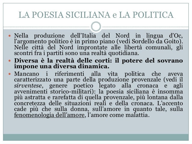 La Scuola Poetica Siciliana Prof Zenoni