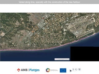 Varied along time, specially with the construction of the new harbour
 