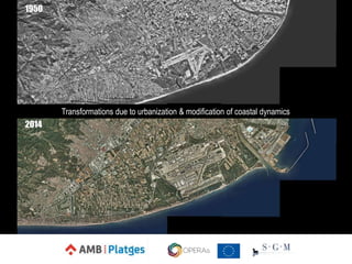 Transformations due to urbanization & modification of coastal dynamics
1950
2014
 