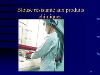 30
Blouse résistante aux produits
chimiques
 
