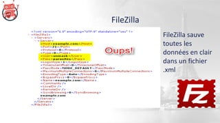 FileZilla
• De préférence, paramétrez vos connexions en SFTP (ou SSH).
• Si vous utilisez FileZilla, il est impératif de p...