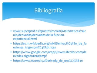 Las derivadas | PPTX