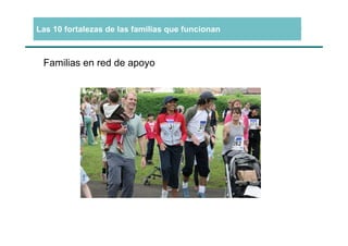 Las 10 fortalezas de las familias que funcionan



 Familias en red de apoyo
 