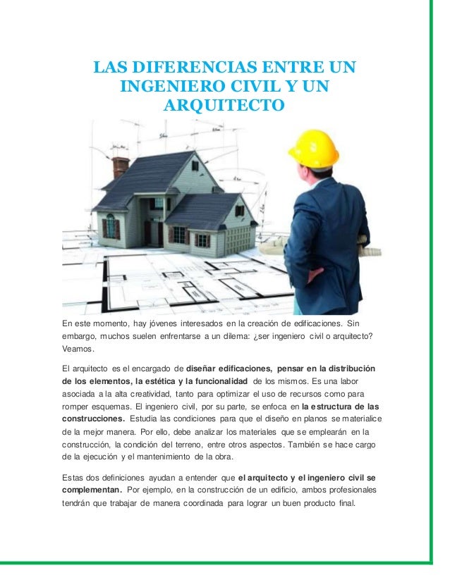 Ingeniero Civil Y Un Arquitecto