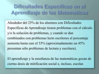 PRINCIPALES DIFICULTADES ESPECIFICAS EN EL APRENDIZAJE DE LA LECTURA 