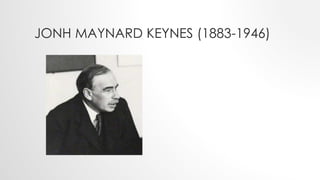 JONH MAYNARD KEYNES (1883-1946)
 