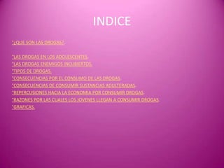 Las drogadicciones presentacion de tic lucía goretti barcelos cruz ...