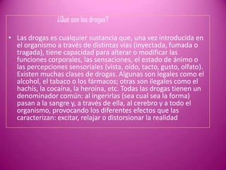 Las drogadicciones presentacion de tic lucía goretti barcelos cruz ...