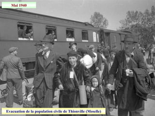 Mai 1940
Evacuation de la population civile de Thionville (Moselle)
 