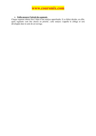 La segmentation | DOC