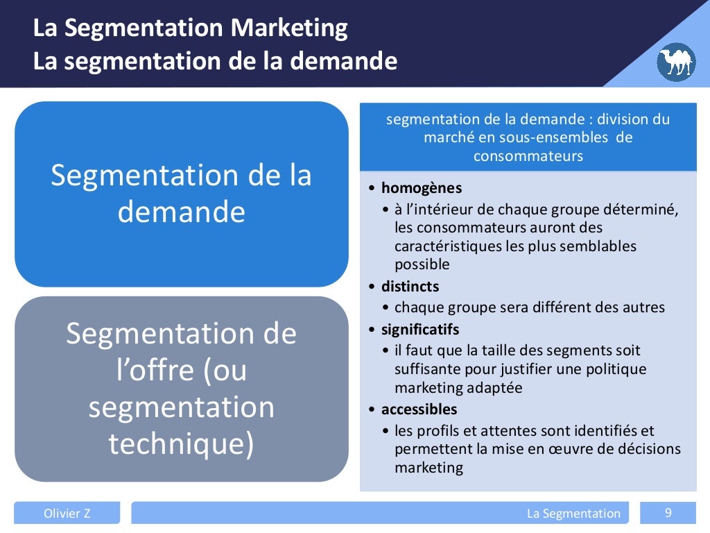 Segmentation Exemple Modèle De Segmentation | Segmentation, ciblage, positionnement : ce qu ...