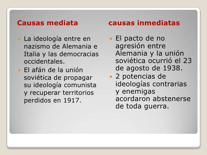 La segunda guerra mundial