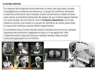 La bomba atómica
 
