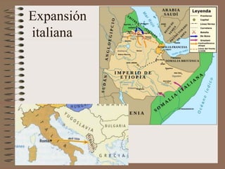 Expansión
italiana
 