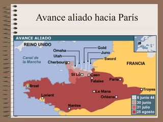 Avance aliado hacia París
 