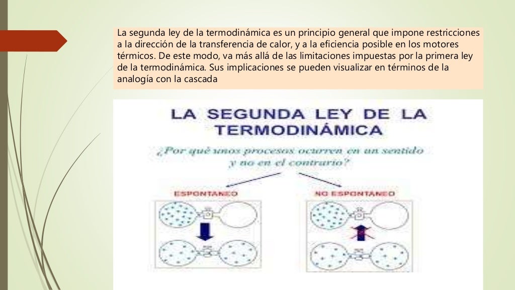 En Qué Consiste La Segunda Ley De La Termodinámica es.slideshare.net