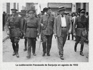 La sublevación fracasada de Sanjurjo en agosto de 1932 