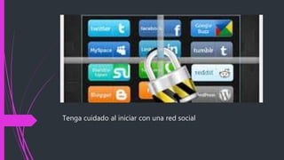 La seguridad en las redes sociales valeria barrero | PPTX