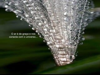 O ar é de graça e nos
conecta com o universo...
 