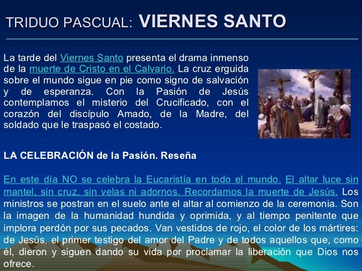 Resultado de imagen para viernes santo que celebramos