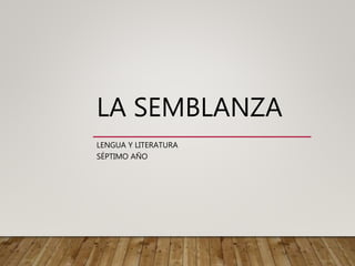Semblanza La semblanza | PPTX