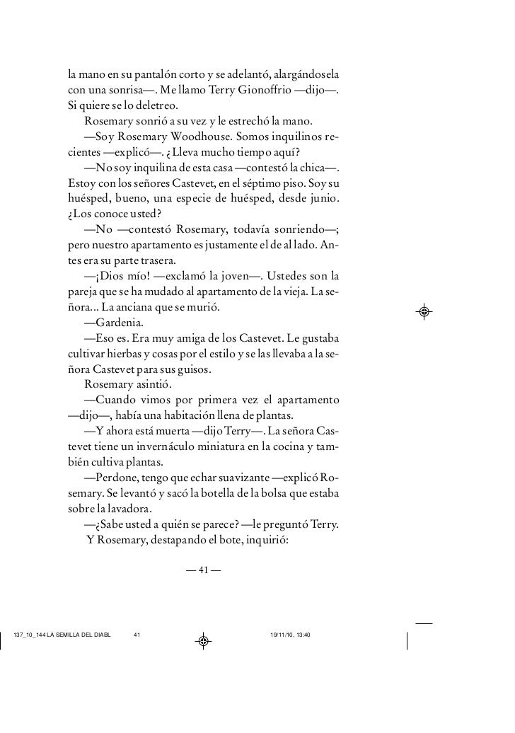 La Semilla Del Diablo Ira Levin Resumen Del Libro