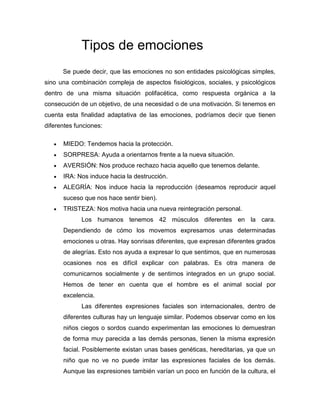 Las emociones