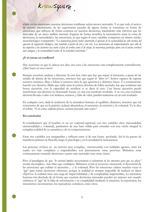 Las emociones en la toma de decisiones | PDF