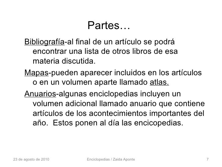 Las enciclopedias