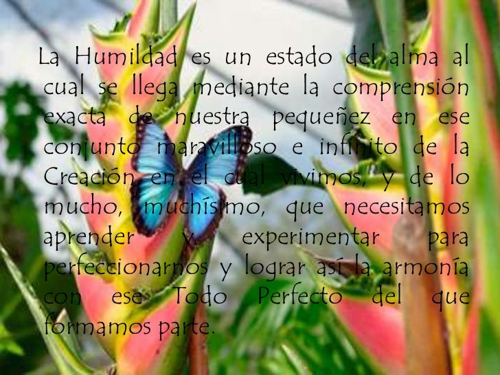 La Sencillez Y La Humildad