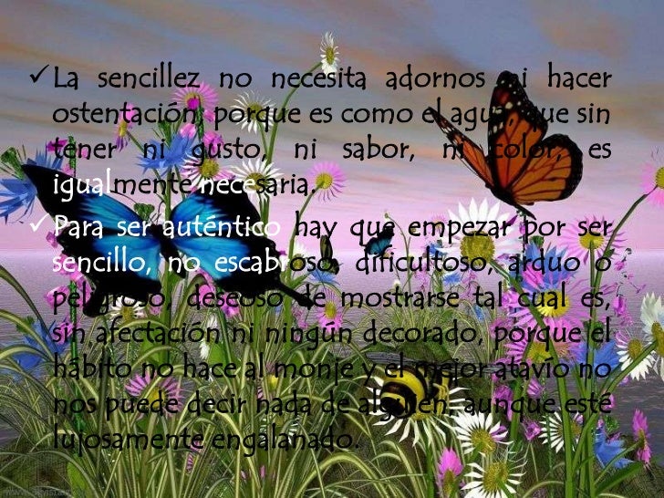 La Sencillez Y La Humildad