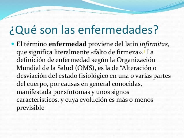 Las enfermedades