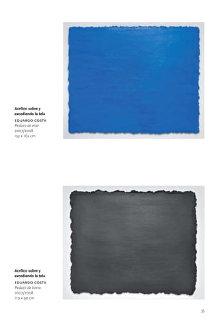 Acrílico sobre y
excediendo la tela
eduardo costa
Pedazo de mar
2007/2008
132	x	162	cm




Acrílico sobre y
excediendo la tela
eduardo costa
Pedazo de tierra
2007/2008
110	x	90	cm


                     35
 
