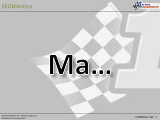 Quantità dei backlinks ricevuti