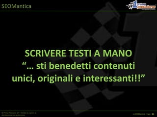 Quantità dei backlinks ricevuti