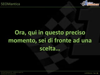 SEOMantica2006-2008 = (CONTENUTI+LP+TRUST (TR)) / PNYFattori determinanti per il rankingTag Title