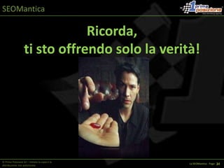 QuantitàQualità dei backlinks ricevuti