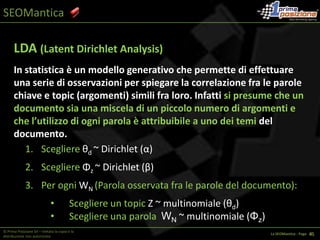 SEOManticaLA FINE DELLA SEO“… Google mi odia e mi vuole mandare in pensione...”© Prima Posizione Srl – Vietata la copia e la distribuzione non autorizzataLa SEOMantica - Page   1 17