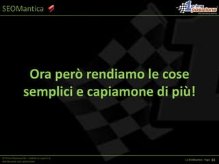 LSI (Latent Semantic Indexing) = Indicizzazione Semantica